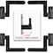 Delaney Hardware 1 1/16 in. Black Stainless Steel Exterior Shutter Blind Hinges for Wood/Vinyl Siding, 4PK 489200SS - alternate 2